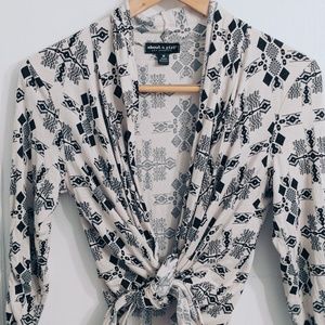 About a Girl Tie Front Top